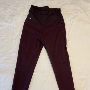 Zella dark purple maternity leggings